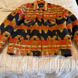 True Religion Multicolor Patterned Bomber Jacket